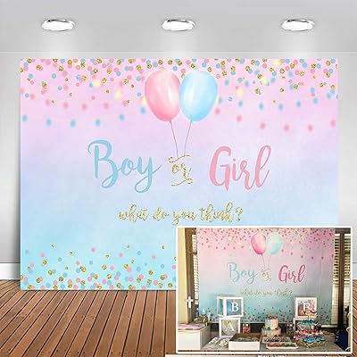 Moxka party decorations to reveal the genre for boys or girls, blue dots or pink balls, festive backdrop, banner supplies to reveal the genre (7x5 feet (82x60 inch))))).. Enjoy the simplicity of shopping with DIAYTAR NIGERIA, offering vast choices delivered in just 5-8 days.