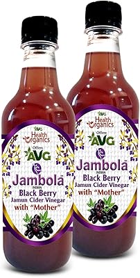 Vinegar Avg Health Organics - Jamun vinegar with mother, natural and not filtered - 500 ml | Package of 2.. DIAYTAR NIGERIA makes quality accessible with our diverse product range and dependable delivery service.