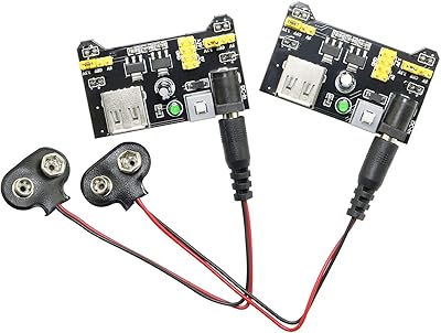 Magic & Shell 2pcs MB102 Breadboard power module and 9V battery clamp with kit.. Shop without boundaries at DIAYTAR NIGERIA, offering affordable products with convenient delivery times.