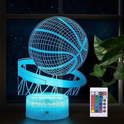 Night Lamp Design Basketball 16 Colors with variable intensity with remote control.. Shop smarter, not harder with DIAYTAR NIGERIA - thousands of products at your fingertips with affordable delivery.