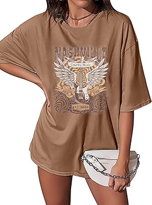 Surprised country music shirts for women, Nashville concert outfit, rock group t-shirt, vintage graphic t-shirts, tops.. DIAYTAR NIGERIA: Putting quality products within reach of every Nigerian through our affordable marketplace.