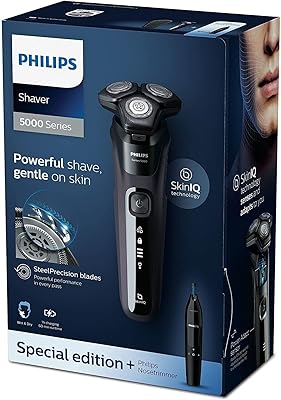 Electric razor for men Philips Series 5000 Wet & Dry S5588/26 with Series 5000 nose and ears mower - Nose and ears mower - Double UK socket.. DIAYTAR NIGERIA revolutionizes online retail with our vast selection and cost-effective delivery options.