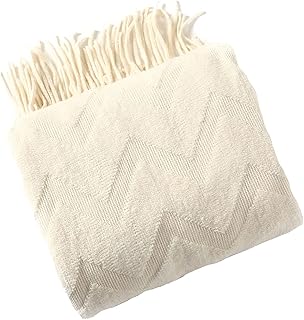 JD ZHL Tricoted pompom sofa cover, soft and comfortable sofa blanket, anti-blistering bed cover, for sofa, bed, interior decoration (color: broken white, size: 127 x 152 cm).. Experience shopping freedom with DIAYTAR NIGERIA's vast selection and 5-8 day nationwide delivery service.