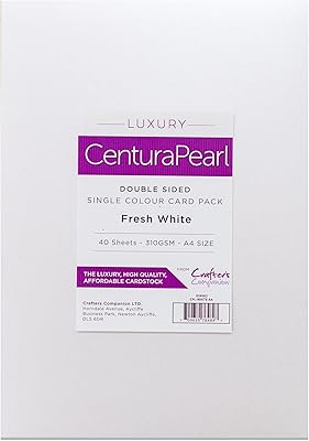 Carte premium crafters companion cintura pearl fresh, blanche, format a4, paquet de 40.. DIAYTAR NIGERIA: Where smart shoppers find everything they need at prices they can afford.