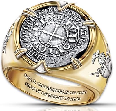 Silver Ring Silver Templars for men crossed.. Shop with confidence at DIAYTAR NIGERIA, enjoying competitive prices and delivery within 8 days.