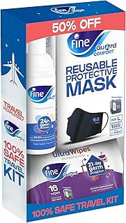 Fine Guard - Purehands 50 ml disinfectant and disinfectant, large practical mask and 16 leaves, secure travel kit.. Discover why DIAYTAR NIGERIA is the smart shopper's choice for affordable products delivered nationwide.