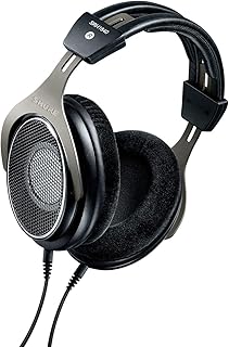 Sure SRH1840 High-end open, wired, comfortable, supra-ear, hot bass and noise reduction, for mixing and listening at home, black.. Quick delivery. Quality products. Great deals. That’s DIAYTAR Nigeria.