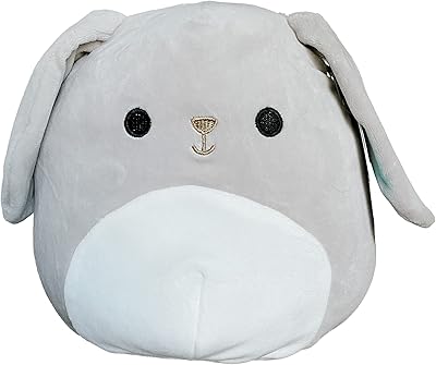 Squishmallow kelly toy peluche douce officielle easter squad (8", valentina grey bunny).. Unlock access to a wide range of products with DIAYTAR NIGERIA's affordable e-commerce platform.
