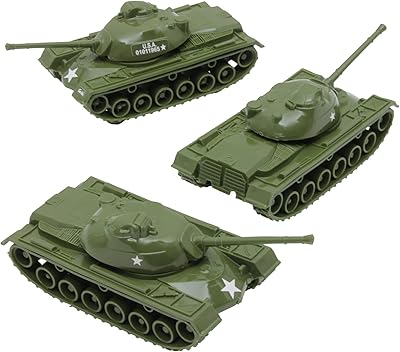 Team Me Toy Tanks for Men of the Plastic Army - Green OD WW2 3 Pieces - Made in the United States.. Shop smart, shop DIAYTAR - Nigeria's most affordable e-commerce platform with nationwide delivery.