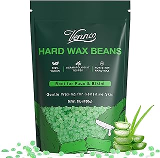 Searful waxing beads Vennco, 1 lb of wax grains for hair removal of sensitive skin with pure aloe, wax pearls for Brazilian hair removal of the legs of the bikini, perfect for soft hair removal of the whole body and hair types at home.. Shop smart with DIAYTAR NIGERIA, offering a vast product range delivered to your doorstep within a week.