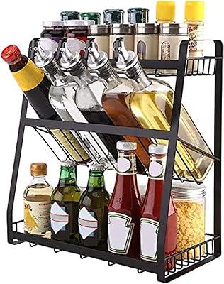 Storage support for metal spice bottle organizer at 3 levels at the top of the tree.. Nigeria's most diverse e-commerce platform delivers quality and affordability to your doorstep in 5-8 days.