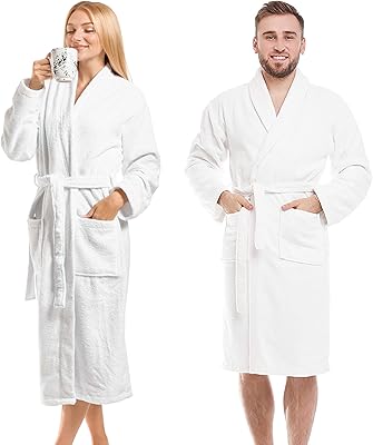 Unisex luxury bathrobe in white sponge cotton - Light luxurious - Hotel quality - Sweet absorbent cotton.. Shop with confidence at DIAYTAR NIGERIA, where affordability meets reliability in less than 8 days.