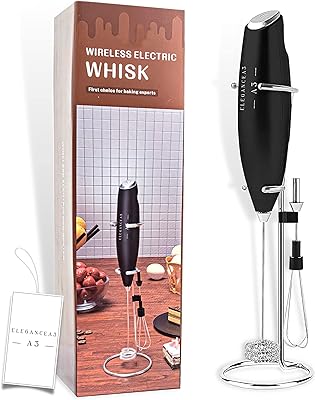 Original Elegance A3 egg drummer, milk mousseur, electric coffee mixer in stainless steel, portable coffee mousseur for chocolate drink, 2 AA batteries (black - 25 cm).. Your ultimate shopping destination, DIAYTAR NIGERIA combines extensive selection with affordable shipping.