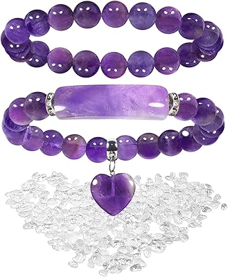 Crystal bracelet 2 pieces of pearls of 8 mm quartz in quartes.. Shop smarter, not harder with DIAYTAR NIGERIA - thousands of products at your fingertips with affordable delivery.