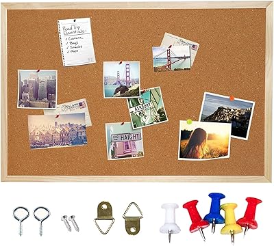 Cork display board, Double cork display table in the face of hanging with wooden frame for school, home office (11.8 x 7.9 inches).. Your digital shopping destination, DIAYTAR NIGERIA combines variety with affordability and quick delivery.