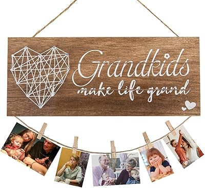 Photo frames for grandchildren, gifts for grandmother and grandfather, photo frame for grandchildren, Mother's Day gifts for grandmother, grandchildren, birthday gifts for grandparents (34.29 x 13.97 cm).. DIAYTAR NIGERIA: Where affordability and variety come together with nationwide 5-8 day delivery.