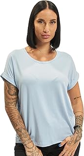 T-shirt with short sleeves and round neck for woman in jersey, still in stock.. DIAYTAR NIGERIA: Bringing quality products to every Nigerian with affordable nationwide delivery.