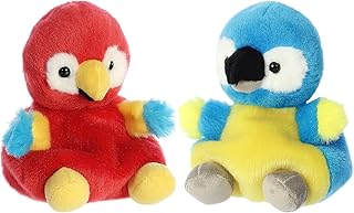 Aurora Palm Pals Lot of 2 - Scarlett the Ara and the Blue Ara.. Experience retail satisfaction with DIAYTAR NIGERIA's comprehensive platform and prompt shipping service.