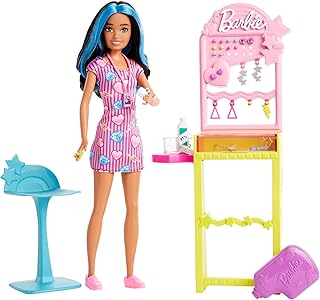 Toys skipper barbie doll and ear piercing station with drilling tool, 10 pairs of earrings and more than 5 additional accessories, first work, HKD78.. Experience the ease of modern shopping with DIAYTAR NIGERIA's vast selection and quick delivery service.