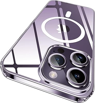 Transparent protective shell for iPhone 14 pro Magsafe anti-yellowing back.. Experience the convenience of boundless shopping with DIAYTAR NIGERIA's affordable platform and quick shipping.