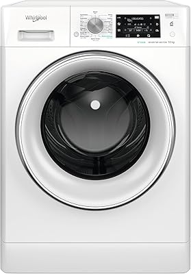 Whirlpool washing machine with front loading, 10 kg, white, FFD10449CVGCC.. DIAYTAR NIGERIA combines affordability with convenience, delivering your purchases within 5-8 days.