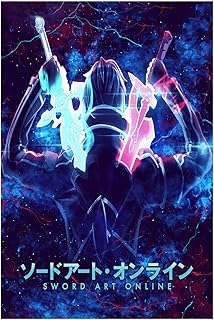 Wall poster on canvas with a Japanese animated design Minhwa by Sword Art Online for the living room and the bedroom, anime souvenir posters, size 12 x 18 inches, without framework.. DIAYTAR NIGERIA: Bringing quality products to your doorstep at prices that won't break the bank.