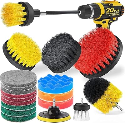 Set of 20 drilling brush accessories Scrub and sponge.. Shop with purpose at DIAYTAR NIGERIA and receive your purchases at unbeatable prices within the week.