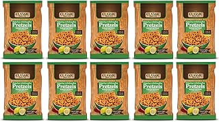 Classic Bretzel snacks with pepper and lemon, 100 % dehydrated snack, low in fat and calories, 30 g x 10 (package of 10).. Your ultimate shopping destination, DIAYTAR NIGERIA combines extensive selection with affordable shipping.