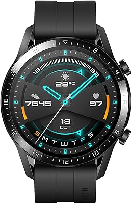 Huawei latona intelligent watch with GPS, 46 mm, GT2 black.. DIAYTAR NIGERIA: Your trusted e-commerce partner with extensive product choices and affordable delivery.