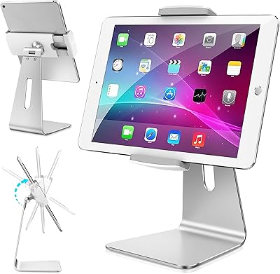 Abovetek Elegant tablet support, aluminum support for iPad, desktop kiosk for iPad pro air mini galaxy tab nexus 6-13 inch.. The future of Nigerian shopping is here — DIAYTAR Nigeria.