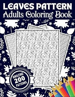 Adult coloring book with incredible 200 leaf patterns.. DIAYTAR NIGERIA: Where quality meets affordability, with thousands of products delivered in less than 8 days.