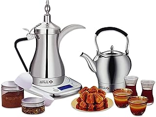 Gulf Dala electric coffee maker and tea with glass and accessories 1.. Transform your online shopping experience with DIAYTAR NIGERIA's affordable and diverse marketplace.