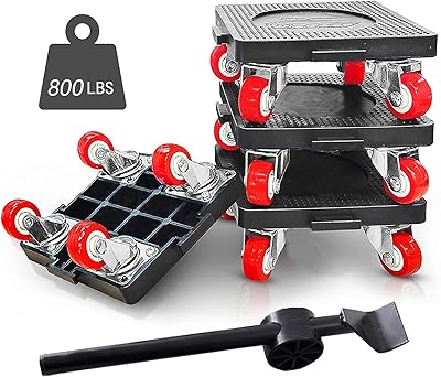 Leodox moving trolley, heavy furniture furniture lifts, 4 swivel 360 degrees, 360 kg loading capacity, the elderly and women can use it easily.. DIAYTAR NIGERIA: Where quality meets accessibility with affordable prices and prompt shipping.