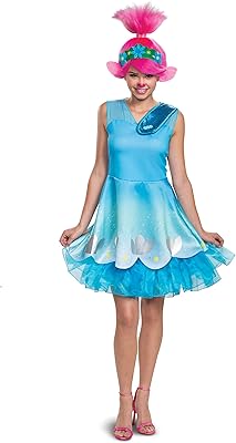 Trolls World Tour Poppy Tour for Women, Blue, Grand (12-14).. DIAYTAR NIGERIA delivers value, variety, and convenience with our nationwide 5-8 day shipping.