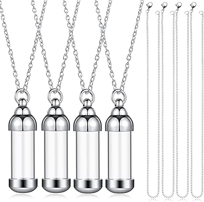 The set of 4 ash necklaces includes 4 stainless stainless steel glass jars, a tube, a commemorative bottle, a commemorative-which-threshing and 4 snake channels for the manufacture of DIY jewelry (silver).. Shop across boundaries with DIAYTAR NIGERIA's comprehensive platform and budget-friendly delivery.