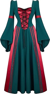 Arblv Renaissance Dress For Woman Medieval Costume Victorian Dress with Long Sleeping Costumes to make rain.. Experience the ultimate in shopping convenience with DIAYTAR NIGERIA's vast catalog and 5-8 day delivery.