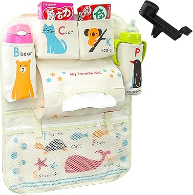 Car rear seat organizer Protective storage bag 6 storage bags.. DIAYTAR NIGERIA: Your affordable gateway to thousands of products shipped nationwide within the week.