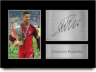 HWC Trading Autograph Photo by Cristiano Ronaldo from Portugal Gifts, A4 format.. DIAYTAR NIGERIA: Your partner in affordable shopping with nationwide delivery in just 5-8 days.