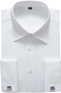 Formal striped shirts with contrasting white collar and French cuffs, classic cut (includes attached cufflinks).. Discover the convenience of DIAYTAR NIGERIA's vast e-commerce platform with delivery in just 5-8 days.
