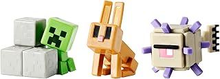 Pack de 3 figurines minecraft elder guardian, creeper et lapin.. DIAYTAR NIGERIA: Connecting Nigerians with their needs through affordable prices and 5-8 day shipping.