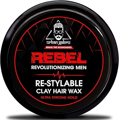 Urbanjapro rebel -men's dressing clay wax | strong outfit | Mate finish | 100x revamable with keratin (safe and natural) - 85 g | Add texture.. Experience shopping without compromise at DIAYTAR NIGERIA, with vast selection and quick delivery.