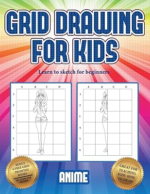 Learn to draw for beginners (grid drawing for children - anime): this book teaches children to draw using grids.. DIAYTAR NIGERIA: Where every shopping need is met with affordable prices and timely delivery.