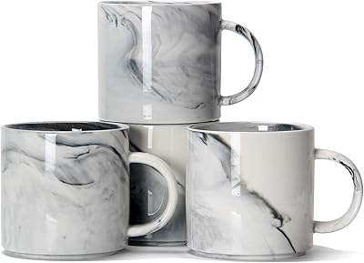 12 ounce stackable coffee cups, creative marble ceramic cup smileyat M101 for lovers of boys and girls, batch of 4, gray gray.. DIAYTAR NIGERIA makes quality accessible to all with our affordable prices and quick delivery service.