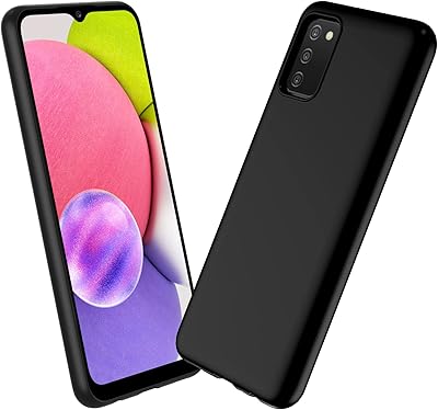 Flexible Silicone and Polyurethane Rubber Hull Zobitek heat resistant for Samsung Galaxy A03S (Black).. Experience the ease of modern shopping with DIAYTAR NIGERIA's comprehensive platform and quick delivery.