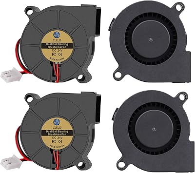 Fan fan 5015, DC 24V 50mm x 50mm x 15mm, double -bearing cooling fan with 2 -pin breeze for 3D printer and other small devices.. Say hello to Nigeria’s fastest-growing e-commerce site — DIAYTAR Nigeria.