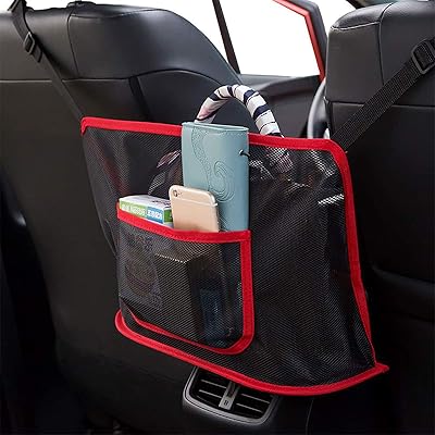 Car handbag support between the seats, knitted storage bag for wallet and pocket, mesh barrier for rear bench for pets and children, flirting (B).. Get the deals you love and the delivery speed you need at DIAYTAR Nigeria.