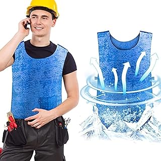 Evaporation cooling vest for men and women: MS water cooling vest for the body and snow for motorcycle sports in hot weather, blue, 17.. More than a store — DIAYTAR Nigeria is your shopping partner.