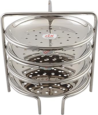 Mini support Idiappam Jane in stainless steel 4 plates (height.. DIAYTAR NIGERIA combines extensive product options with budget-friendly prices, delivered in 5-8 days.