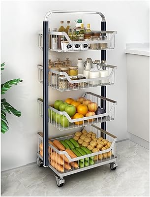 Flooring kitchen storage shelf with 4 -layer from floor to ceiling.. DIAYTAR NIGERIA provides endless shopping possibilities with affordable prices and prompt delivery service.