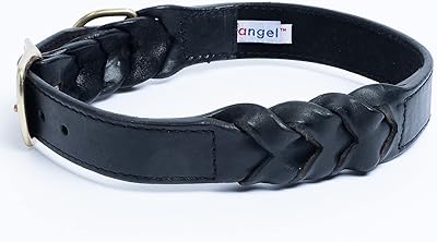 Collar for leather -braided dog 24 "x 125" black leather adjustment. shepherd.. Shop for everything you need at DIAYTAR NIGERIA, with budget-friendly prices and quick delivery.